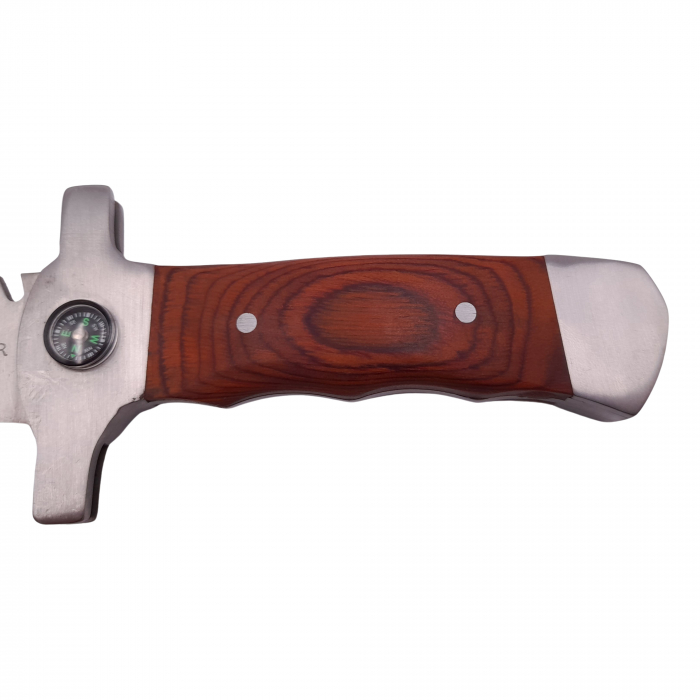 Cutit de vanatoare IdeallStore®, Silver Saber, gri, 35 cm, teaca inclusa [3]