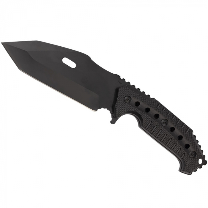 Cutit de vanatoare IdeallStore®, Survival Avenue, otel inoxidabil, 23 cm, negru [2]