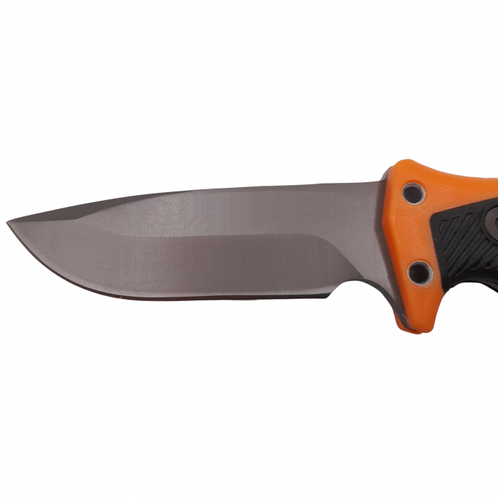 Cutit de vanatoare IdeallStore®, Survival Blade, 20.5 cm, otel inoxidabil, portocaliu, husa inclusa [5]