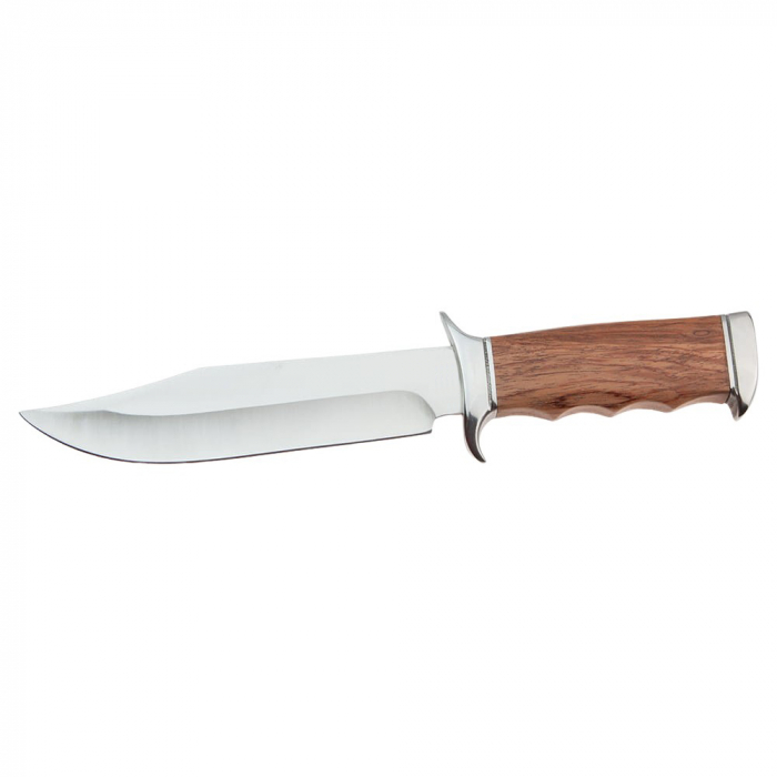 Cutit de vanatoare IdeallStore®, Survival Nature, 31.5 cm, otel inoxidabil, maro, teaca inclusa [5]
