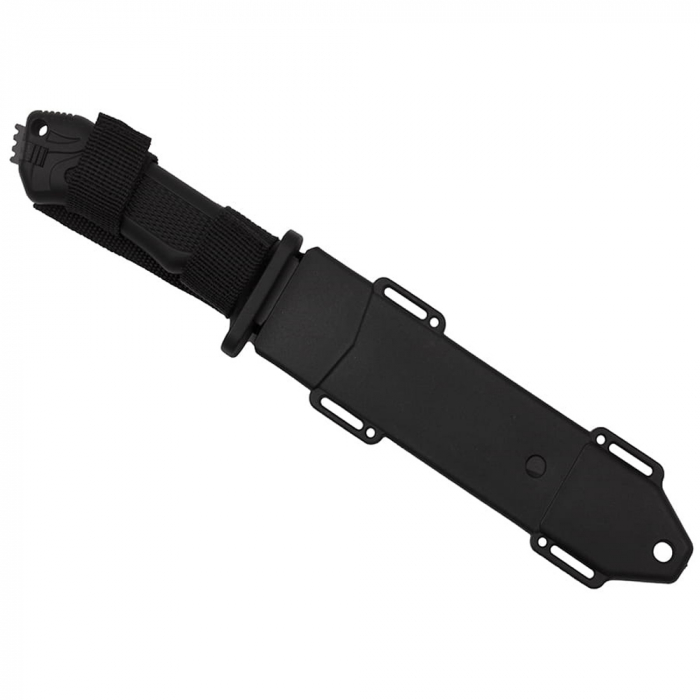 Cutit de vanatoare IdeallStore®, Survival Spirit, otel inoxidabil, amnar, 30.5 cm, negru, teaca inclusa [9]