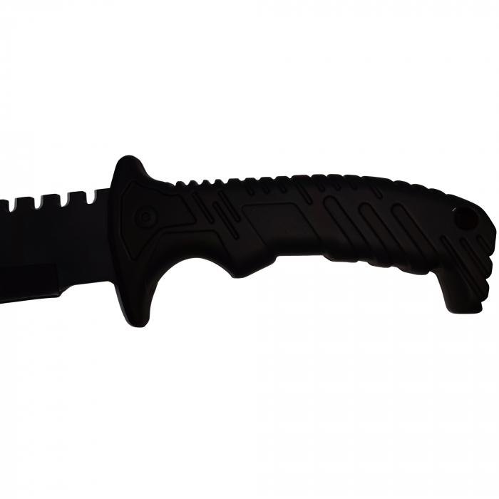Cutit de vanatoare IdeallStore®, Tactical Rambo, 32 cm, negru, teaca inclusa [4]