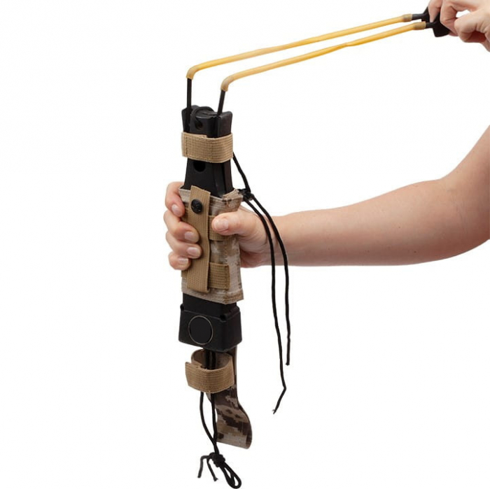 Cutit de vanatoare IdeallStore®, Thunder Clap, otel inoxidabil, 32.5 cm, bej, teaca inclusa [9]