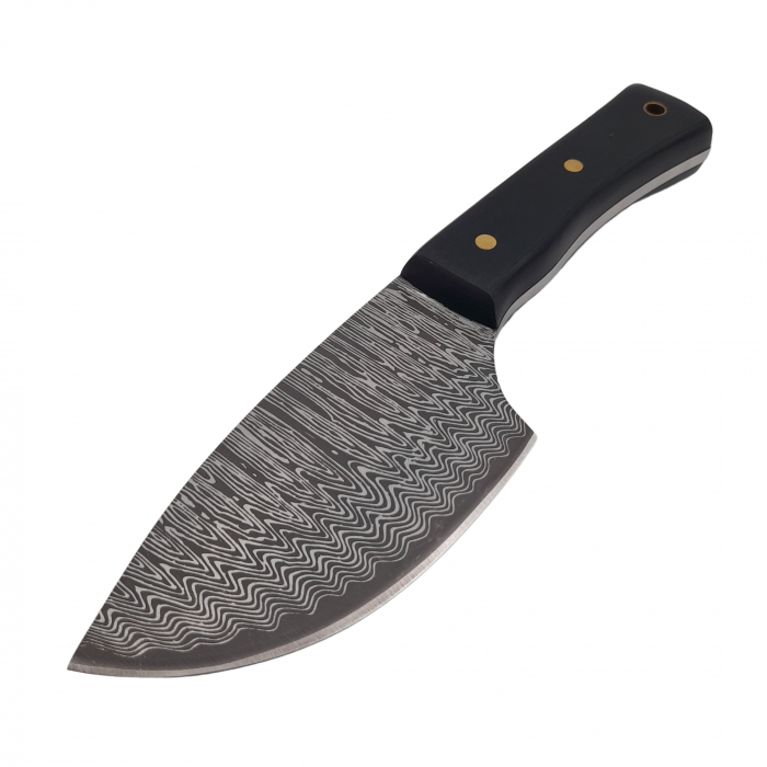 Cutit de vanatoare IdeallStore®, Tribal Chief, 20 cm, otel inoxidabil, negru, teaca piele ecologica [3]