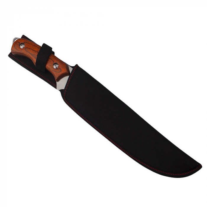 Cutit de vanatoare IdeallStore®, True Survivor, 38 cm, otel inoxidabil, maro, teaca inclusa [7]