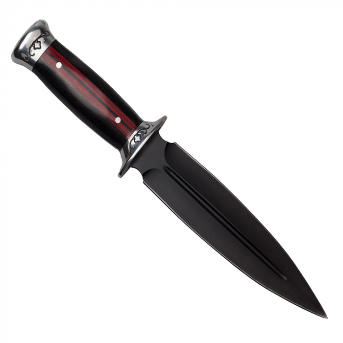Cutit de vanatoare IdeallStore, Widow Blade, 30 cm, negru, teaca inclusa [6]