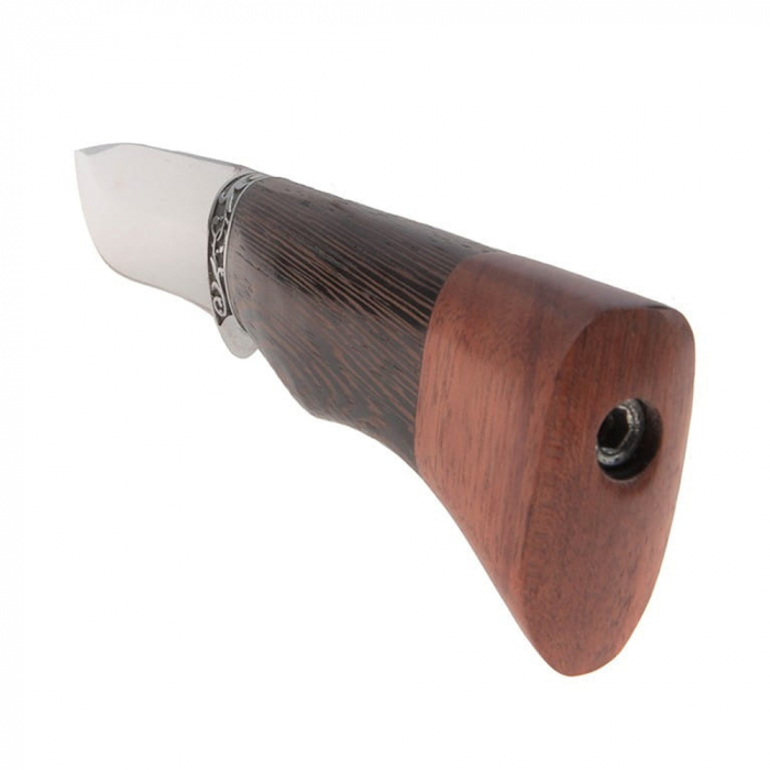 Cutit de vanatoare IdeallStore®, Woodland Spirit, otel inoxidabil, lemn, 23 cm, maro [7]