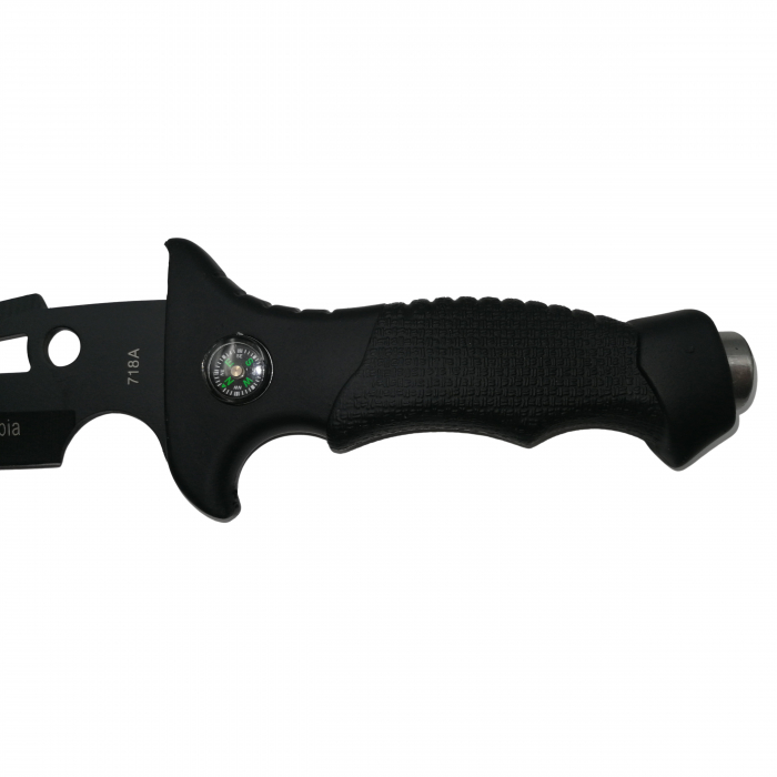 Cutit de vanatoare, Vendetta Knife, otel inoxidabil, negru, 31.5 cm, toc inclus [4]