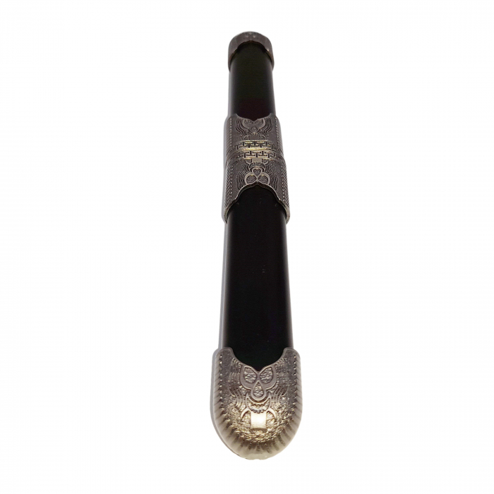Cutit dublu de vanatoare IdeallStore®, Día de los Muertos, 22 cm, negru [6]