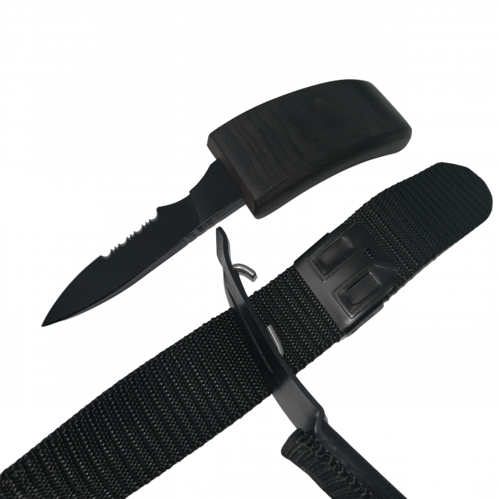 Cutit in curea, Belt of Justice, material textil, 132 cm, negru [5]