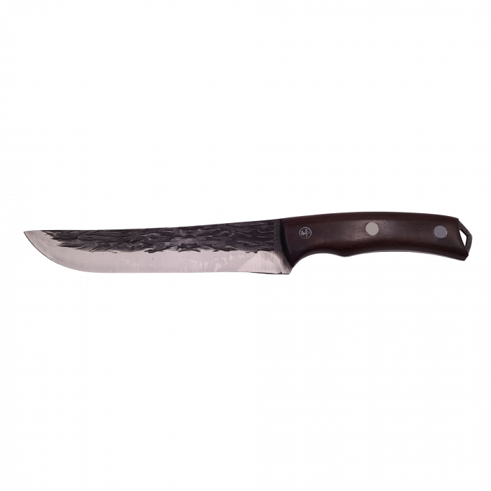 Cutit japonez IdeallStore®, lucrat manual, Hunter Pride, 30.5 cm, maro, teaca piele [2]