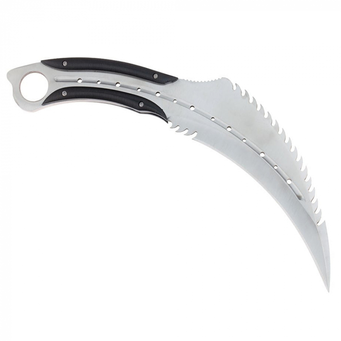 Cutit karambit IdeallStore®, Comando Specialist, otel inoxidabil, 33 cm, argintiu, teaca inclusa [4]