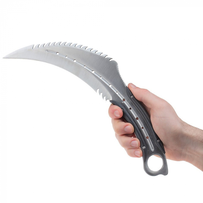 Cutit karambit IdeallStore®, Comando Specialist, otel inoxidabil, 33 cm, argintiu, teaca inclusa [7]