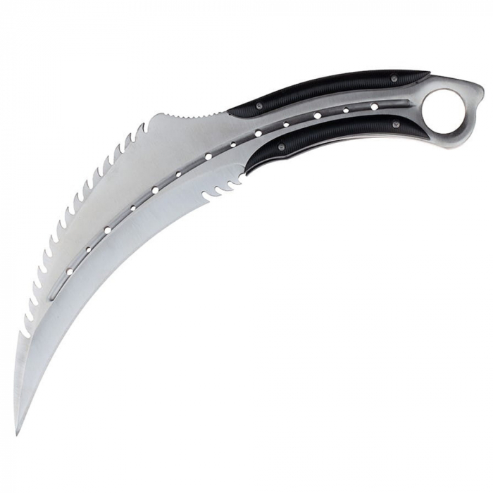 Cutit karambit IdeallStore®, Comando Specialist, otel inoxidabil, 33 cm, argintiu, teaca inclusa [2]