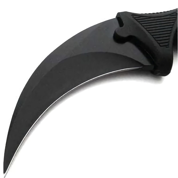 Set cutit karambit si spray paralizant chili DEPOX®, 19 cm/60 ml, Negru [5]