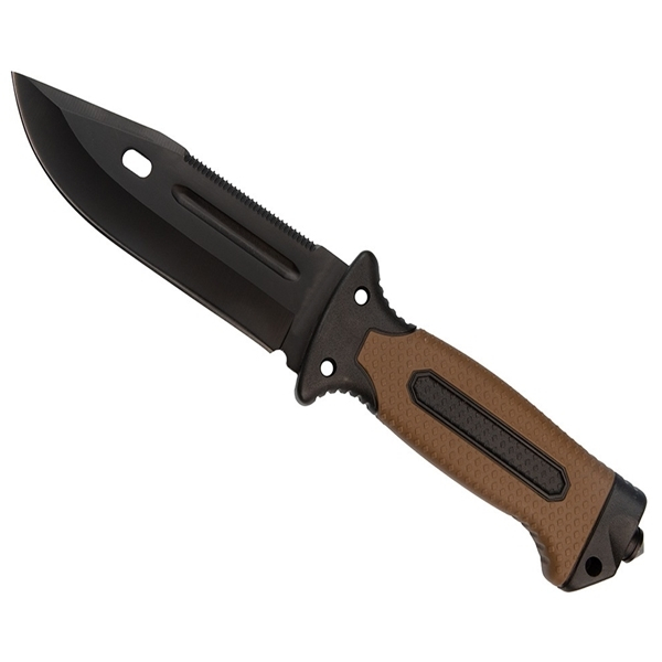 Cutit militar cu amnar si ascutitor , 27.5 cm  IdeallStore® , teaca multifunctionala [13]