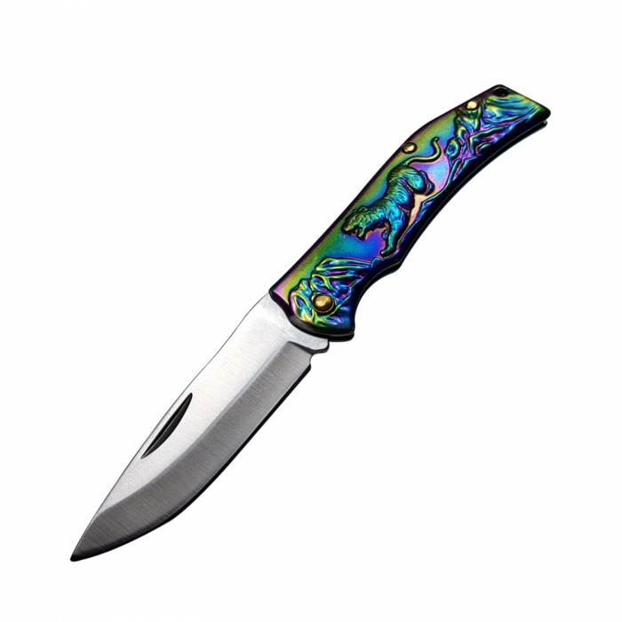 Briceag model traditional japonez IdeallStore®, pentru camping si pescuit, multicolor [2]