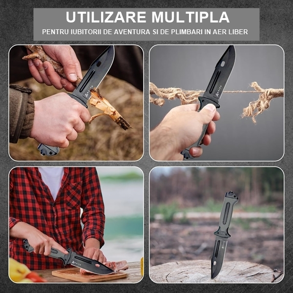 Cutit multifunctional supravietuire, IdeallStore®, 28 cm [4]