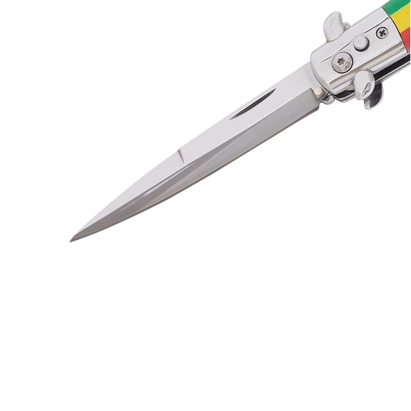 Set doua cutite pliabile cu arc sicilian, DEPOX®, deschidere automată, 22 cm, multicolor [3]