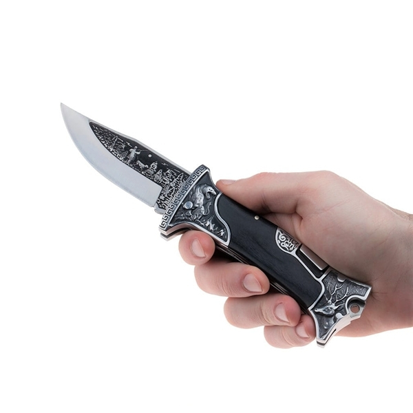 Cuțit pliabil de vanatoare, DEPOX®, 23 cm, negru [10]