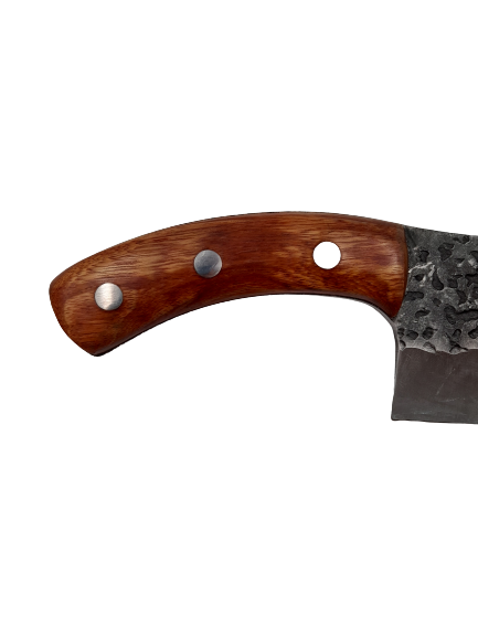 Cutit-satar, japonez, IdeallStore®, forjat manual, full tang 26 cm, otel inoxidabil, maner lemn, husa piele [7]