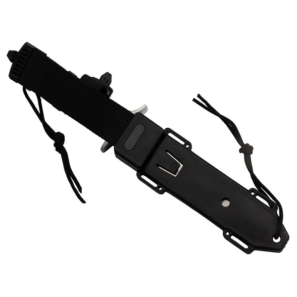 Set cuțit tactic cu lamă fixă pentru activități outdoor și supraviețuire  si spray autoaparare chili DEPOX®, otel inoxidabil, 30 cm/60 ml [7]