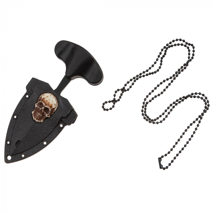 Cutit tactic de camping IdeallStore®, Death Valley, 8 cm, negru, teaca inclusa [6]