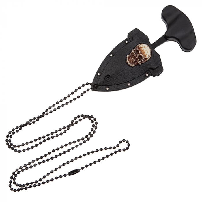 Cutit tactic de camping IdeallStore®, Death Valley, 8 cm, negru, teaca inclusa [7]