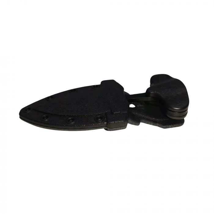 Cutit tactic de vanatoare IdeallStore®, Broken Spear, 8 cm, negru, teaca cu prindere curea [6]