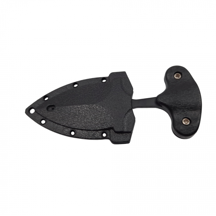 Cutit tactic de vanatoare IdeallStore®, Broken Trust, 8 cm, negru, teaca cu lant inclusa [7]