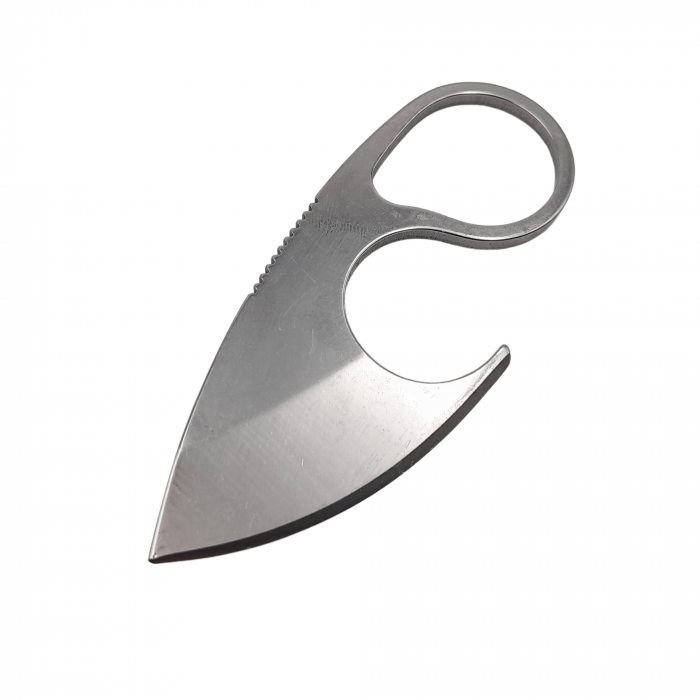 Cutit tactic de vanatoare IdeallStore®, Broken Trust, 8 cm, teaca cu lant inclusa, argintiu [4]