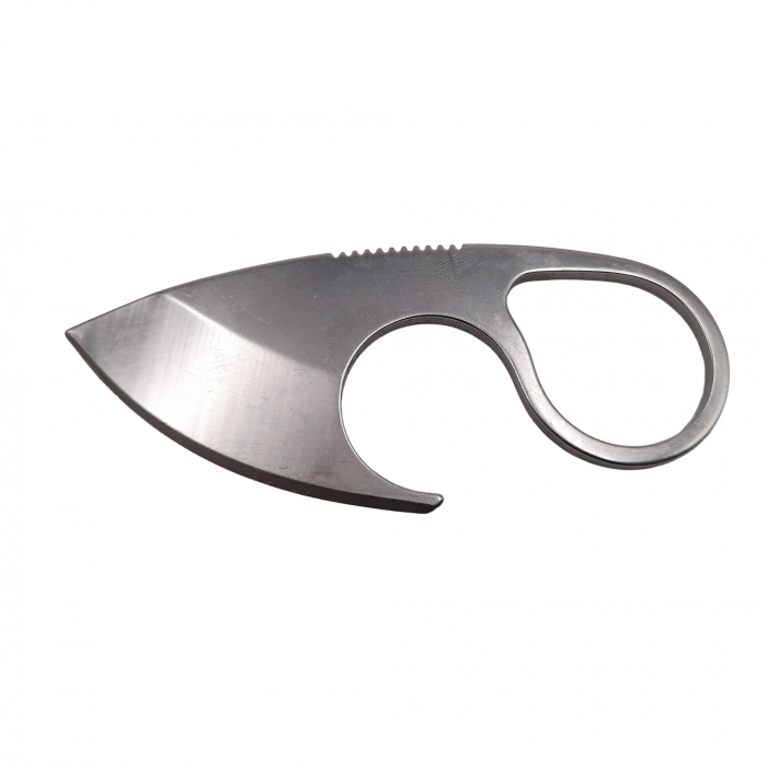 Cutit tactic de vanatoare IdeallStore®, Broken Trust, 8 cm, teaca cu lant inclusa, argintiu [3]