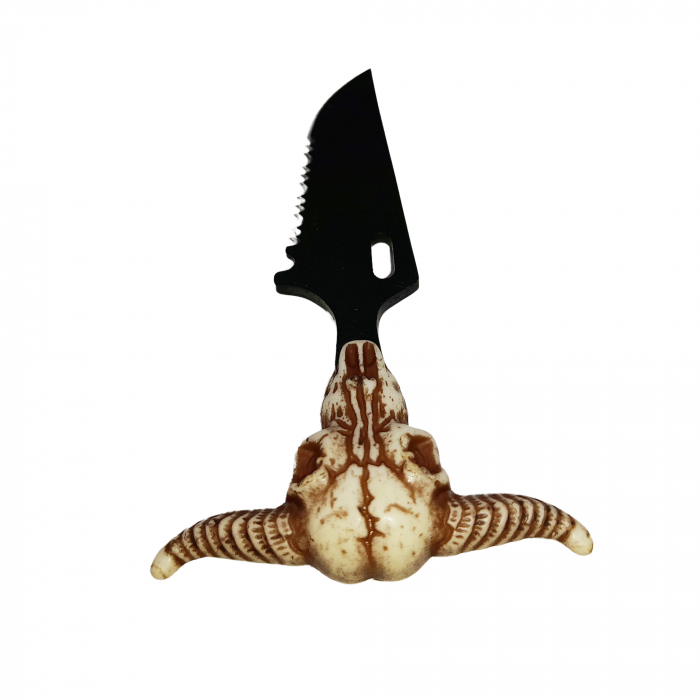 Cutit tactic de vanatoare IdeallStore®, Death Spike, 9.5 cm, negru, teaca cu lant inclusa [6]