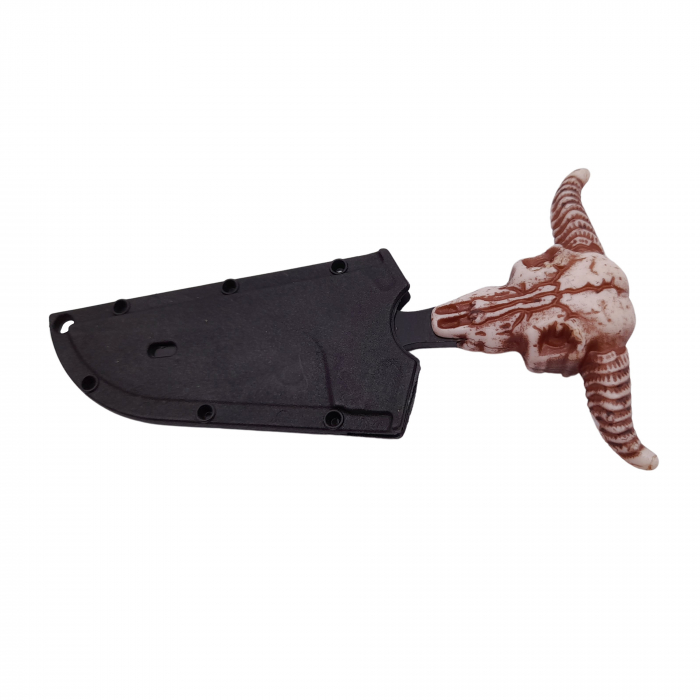 Cutit tactic de vanatoare IdeallStore®, Death Spike, 9.5 cm, negru, teaca cu lant inclusa [7]
