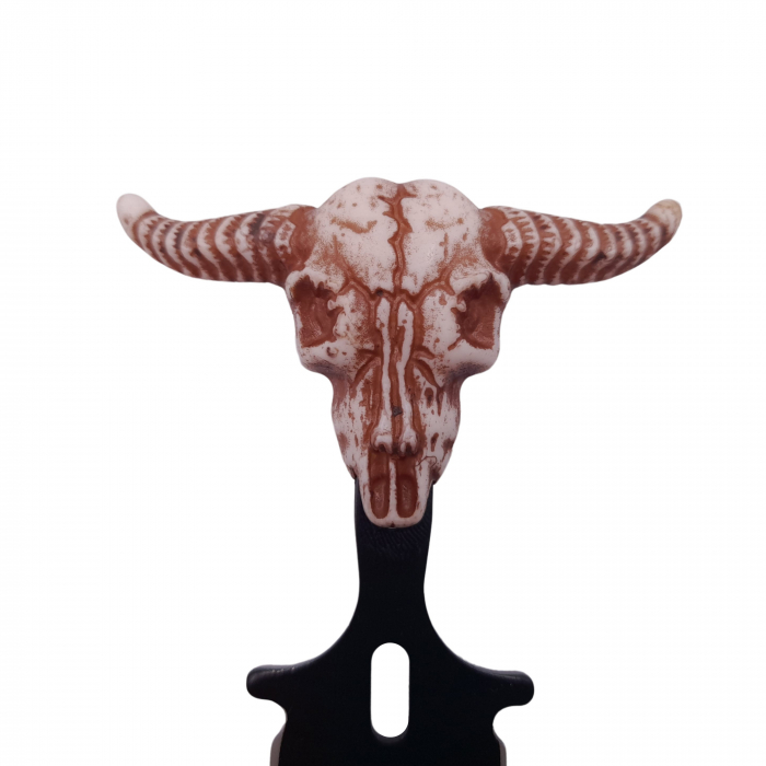 Cutit tactic de vanatoare IdeallStore®, Death Valley, 8.5 cm, negru, teaca cu lant inclusa [4]
