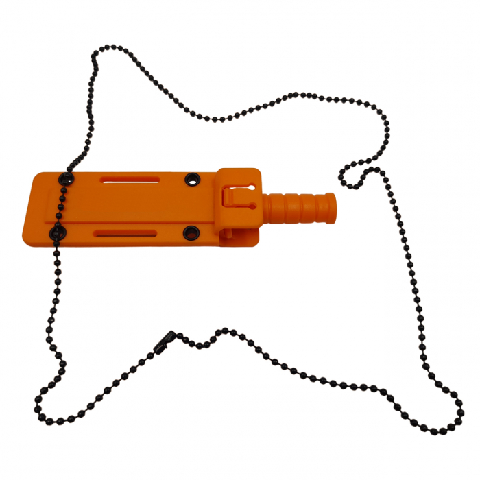 Cutit tactic de vanatoare IdeallStore®, Military Convoy, 10 cm, teaca cu lant inclusa, portocaliu [7]
