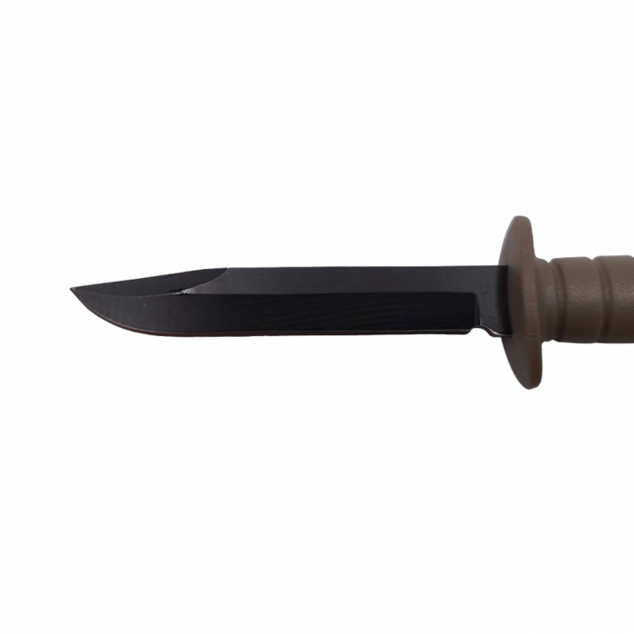 Cutit tactic de vanatoare IdeallStore®, Military Convoy, 10 cm, teaca cu lant inclusa, maro [6]