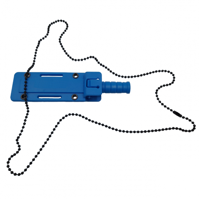 Cutit tactic de vanatoare IdeallStore®, Military Convoy, 10 cm, teaca cu lant inclusa, albastru [7]