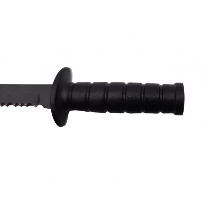Cutit tactic de vanatoare IdeallStore®, Military Specialist, 10 cm, teaca cu lant inclusa, negru [5]