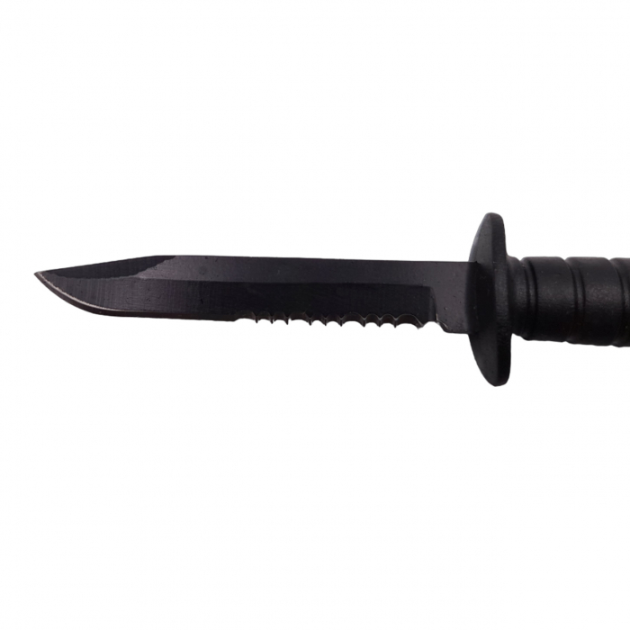 Cutit tactic de vanatoare IdeallStore®, Military Specialist, 10 cm, teaca cu lant inclusa, negru [6]