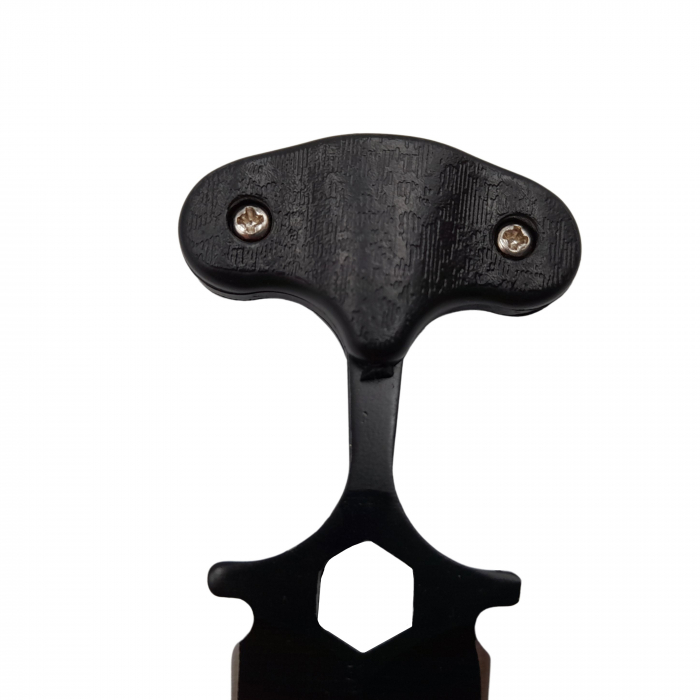 Cutit tactic de vanatoare IdeallStore®, Special Force, 8 cm, negru, teaca cu lant inclusa [4]