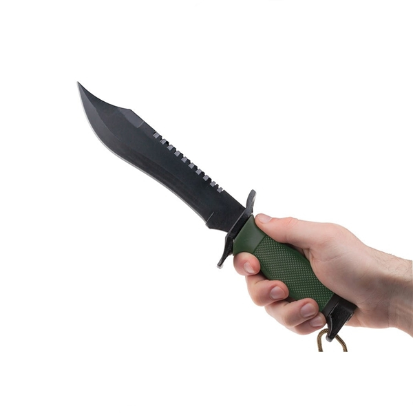 Cutit tactic, IdeallStore®, Military Rambo, 30.7 cm, Verde [3]