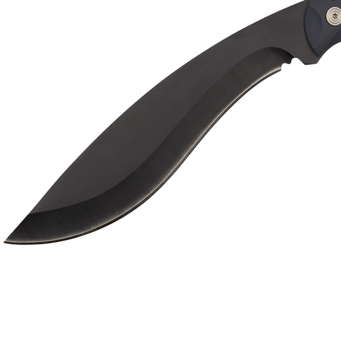 Cutit tip maceta IdeallStore, Mini Kukri, negru, 30 cm, teaca inclusa [3]