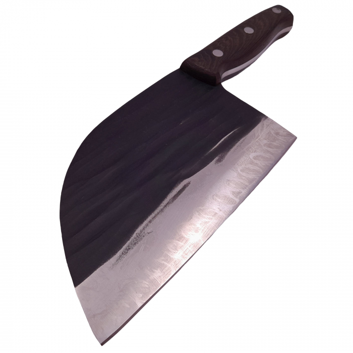 Cutit tip satar IdeallStore®, lucrat manual, Wave Blade, 30 cm, otel inoxidabil, 680 g, negru [2]