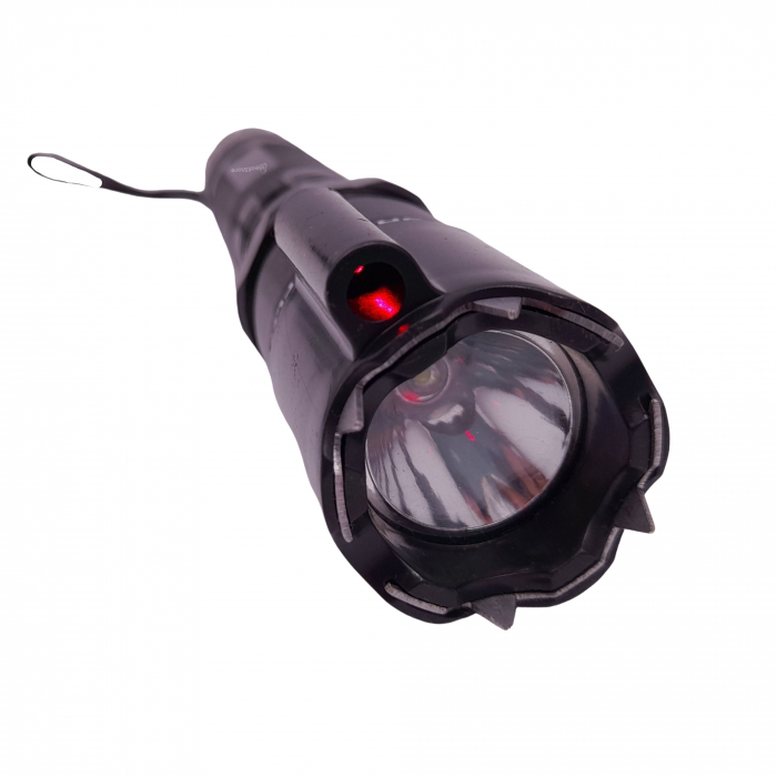 Electrosoc autoaparare cu laser IdeallStore®, Defence Master, lanterna, 12.000.000 V, negru [6]