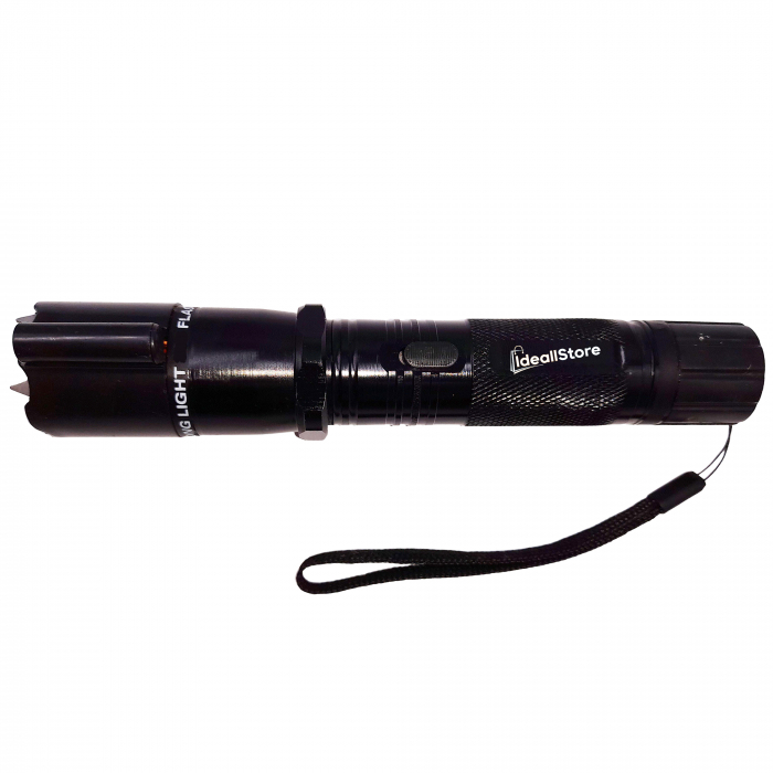 Electrosoc autoaparare cu laser IdeallStore®, Defence Master, lanterna, 12.000.000 V, negru [3]