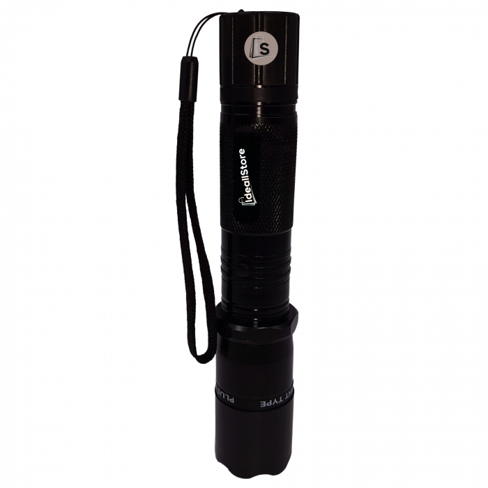 Electrosoc autoaparare cu laser IdeallStore®, Defence Master, lanterna, 12.000.000 V, negru [5]