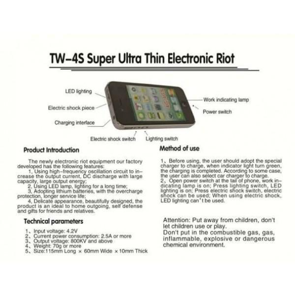 Electrosoc tip telefon, model Iphone 4s, alb [5]