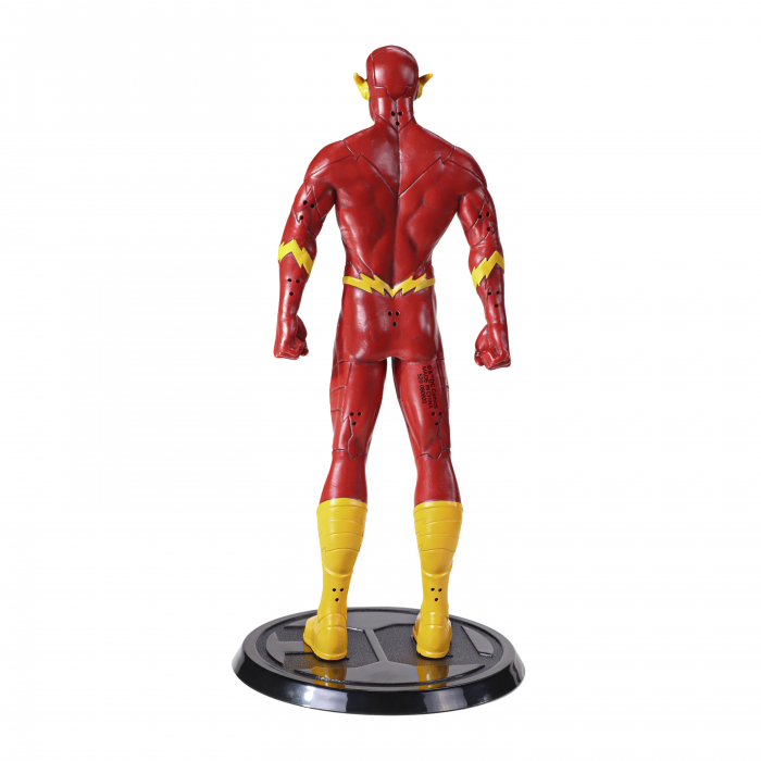 Figurina articulata de colectie The Flash, Fastest Man Alive, 18 cm, rosu, stativ inclus [5]