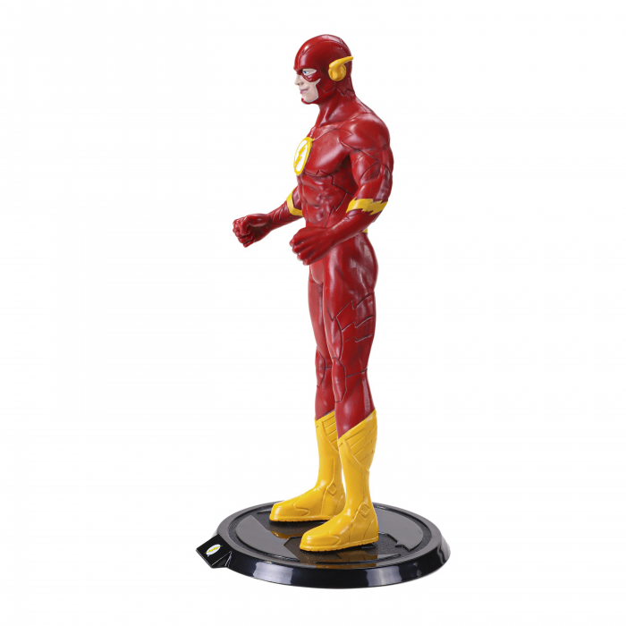 Figurina articulata de colectie The Flash, Fastest Man Alive, 18 cm, rosu, stativ inclus [3]